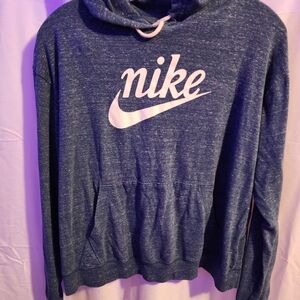 Girls Blue and White Nike Hoodie in Size Large. Excellent Condition